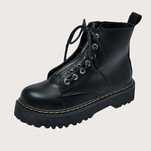 Platform Zipper Boots